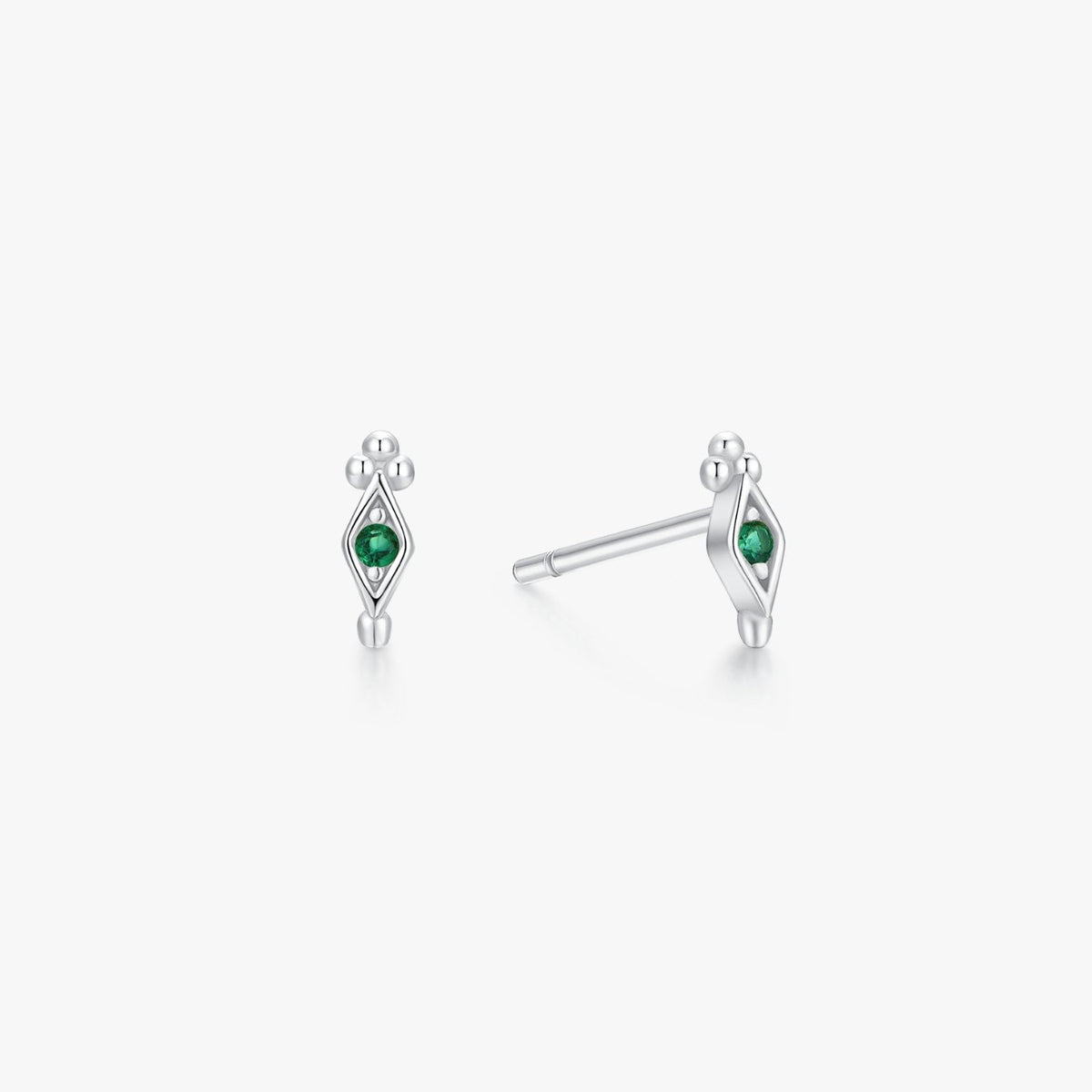 Gem Freya Studs Silver