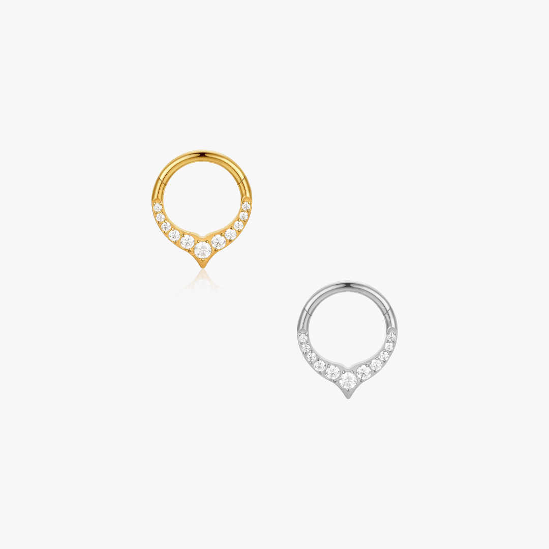 Hazel V Shaped Titanium Hoop (Single) - Flaire & Co.