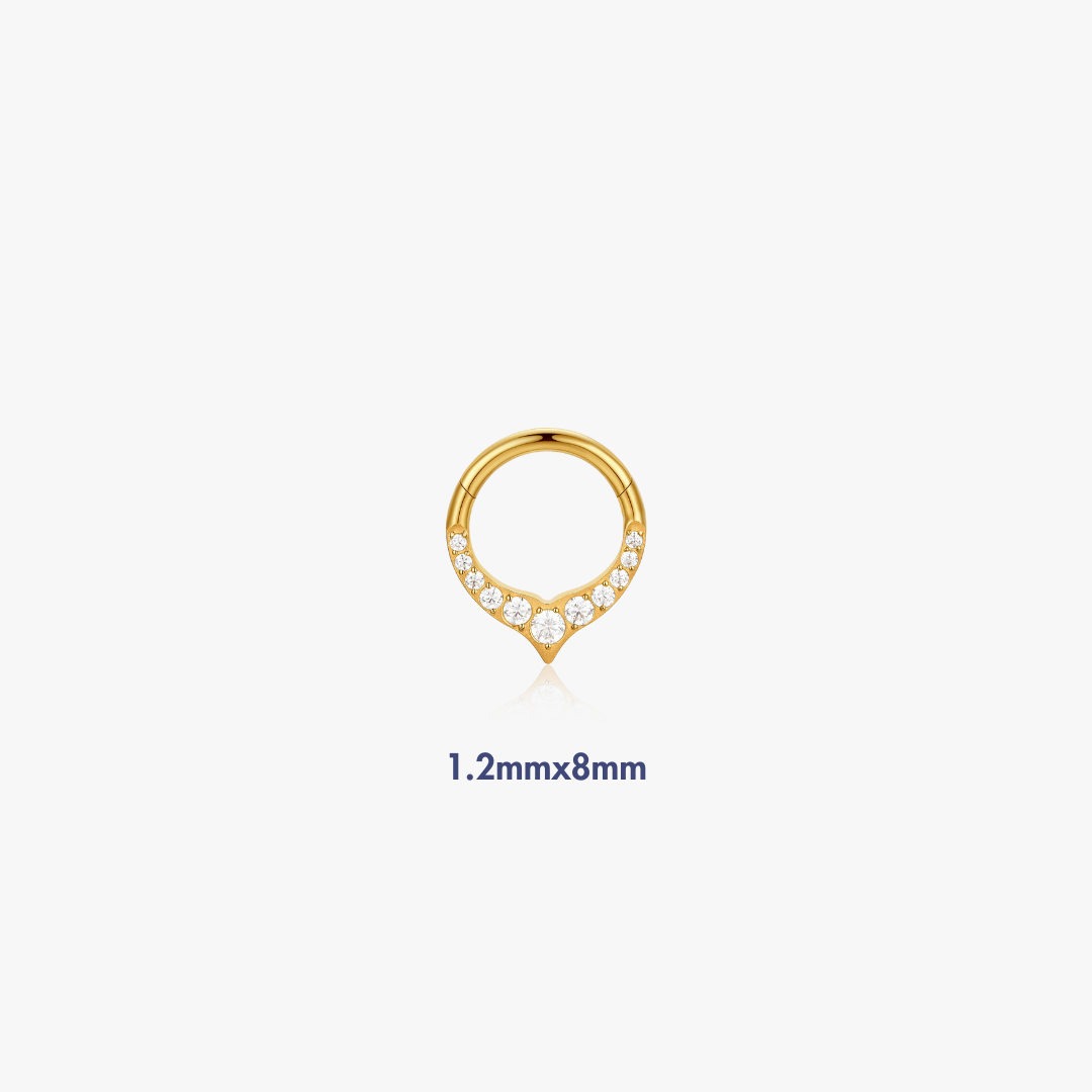 Hazel V Shaped Titanium Hoop (Single) - Flaire & Co.