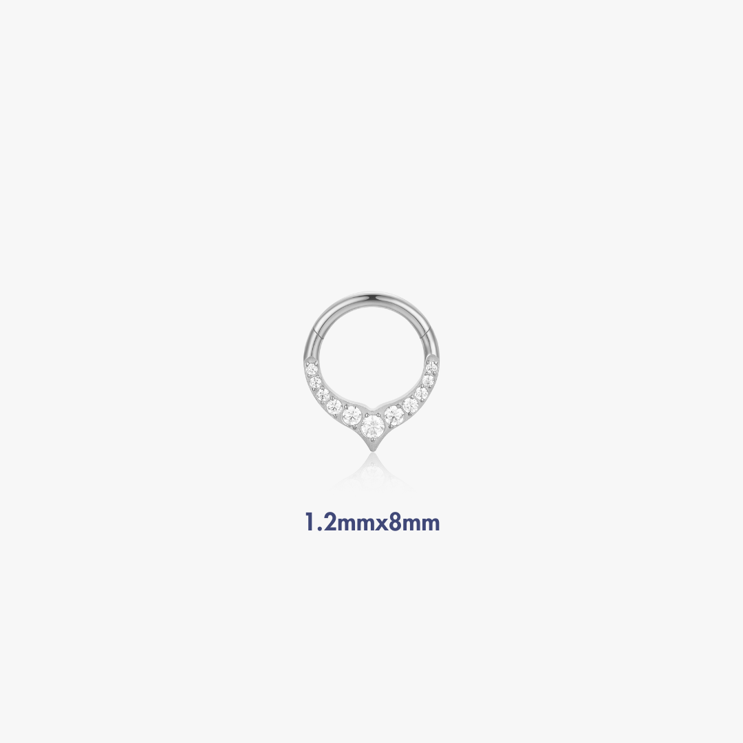Hazel V Shaped Titanium Hoop (Single) - Flaire & Co.