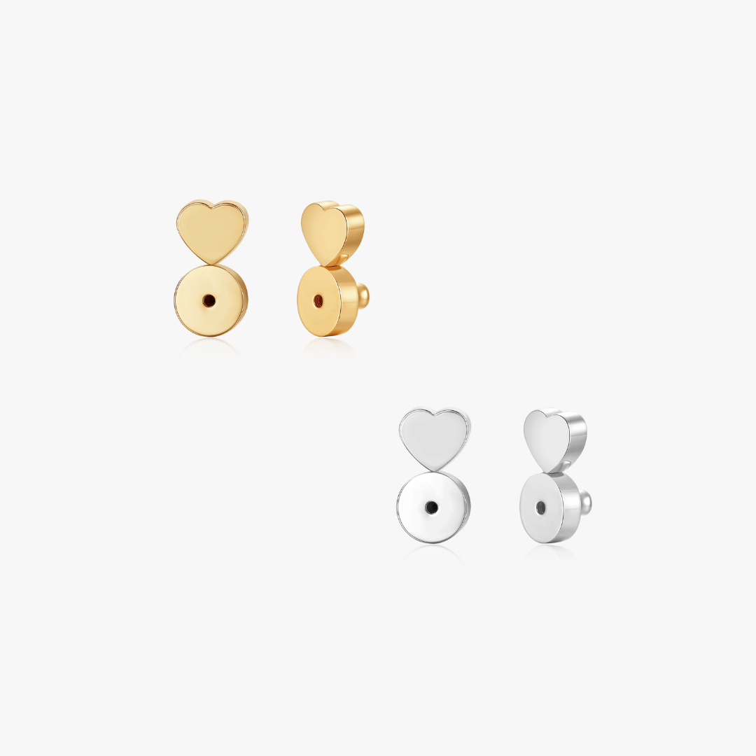 Heart "Lifting" Earring Backings - Flaire & Co.