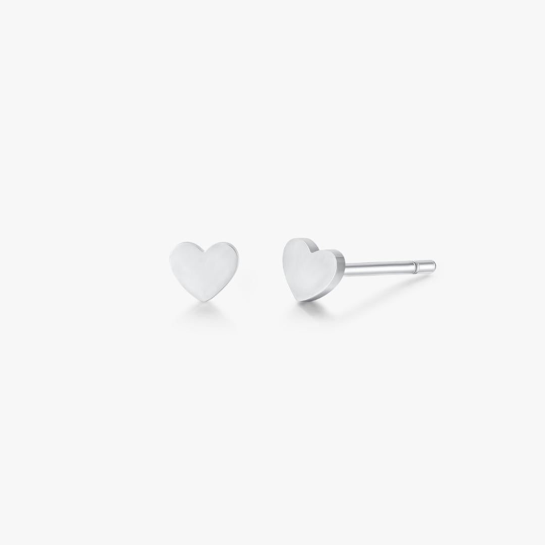 Heart Stud in Silver - Flaire & Co.