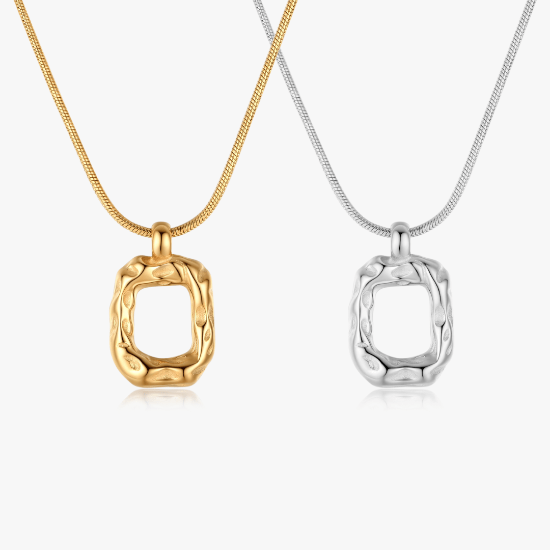 Heidi Organic Rectangle Pendant - Flaire & Co.
