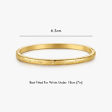 Hibiscus Stacker Cuff Bangle Bracelet - Flaire & Co.