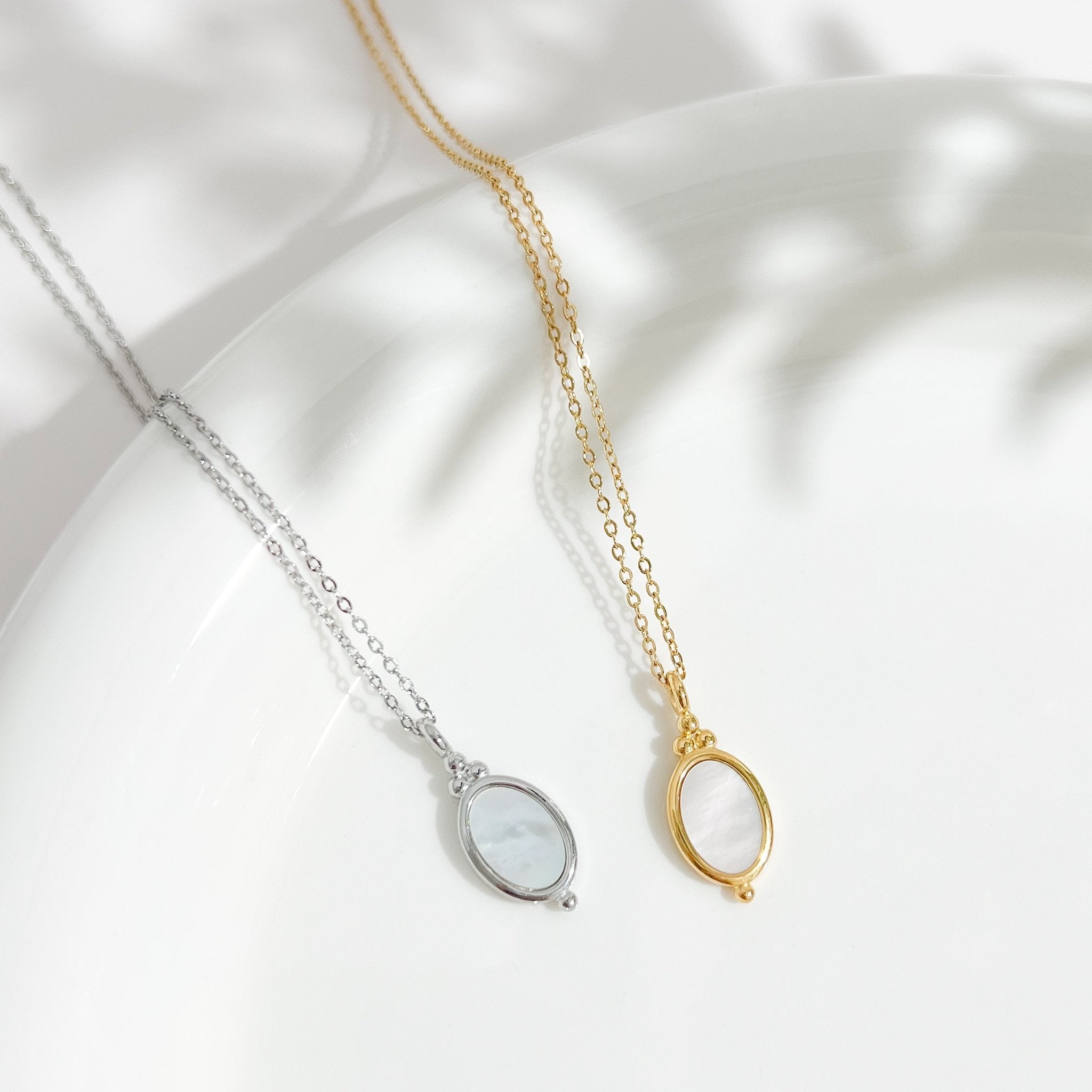 Isabel Mother of Pearl Necklaces - Flaire & Co.