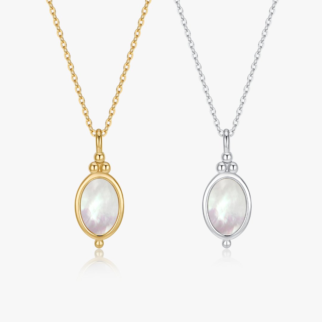 Isabel Mother of Pearl Necklaces - Flaire & Co.