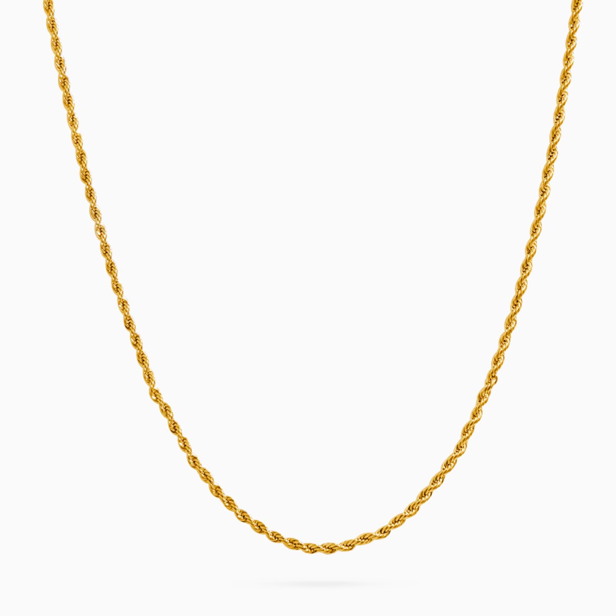 Kassidy Thin Gold Rope Necklace (Unisex) - Flaire & Co.