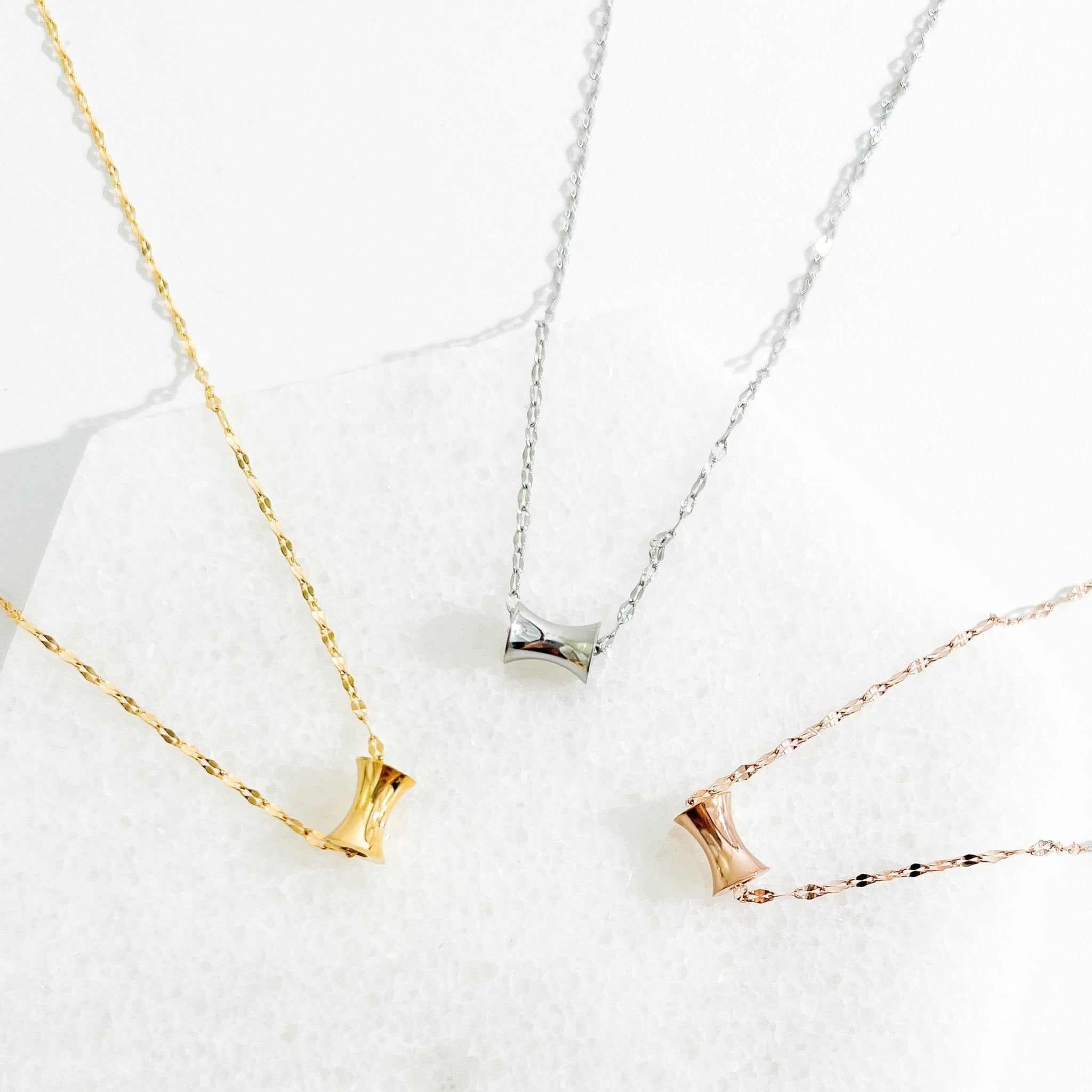 Katherine Necklace in Gold/Silver/Rose Gold - Flaire & Co.