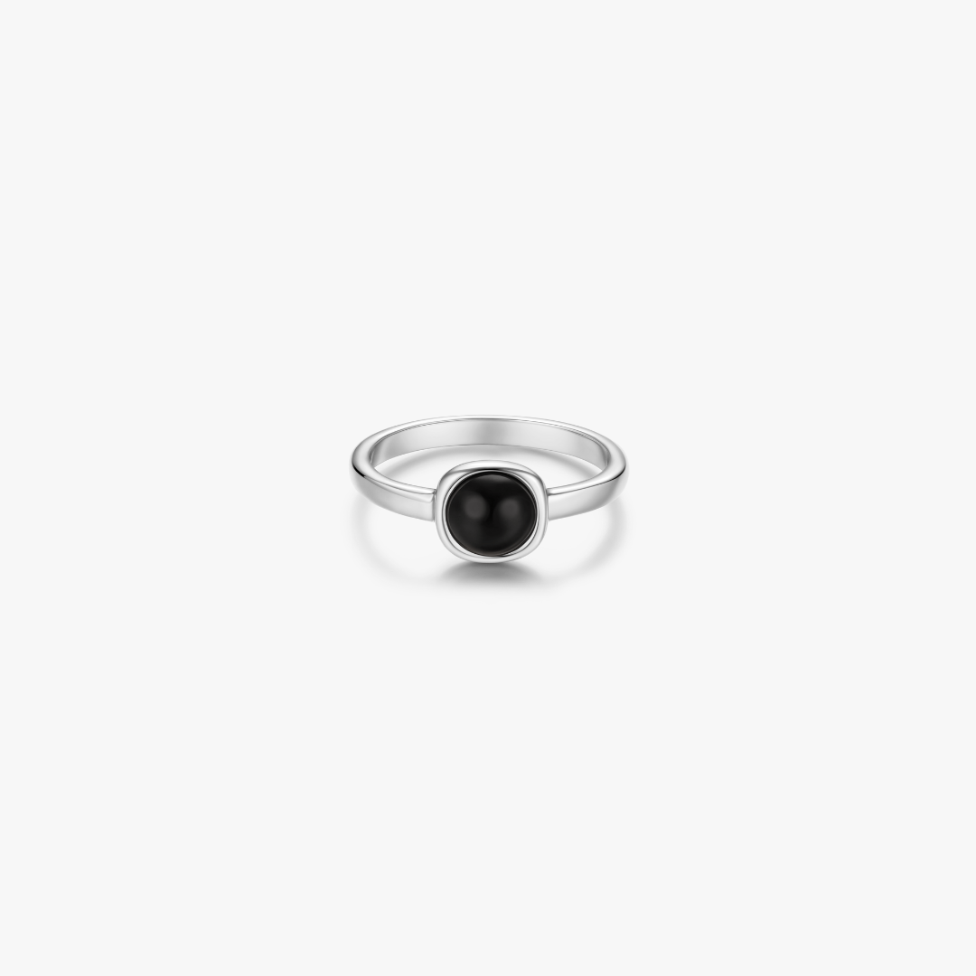 Kimberly Black Gem Ring - Flaire & Co.