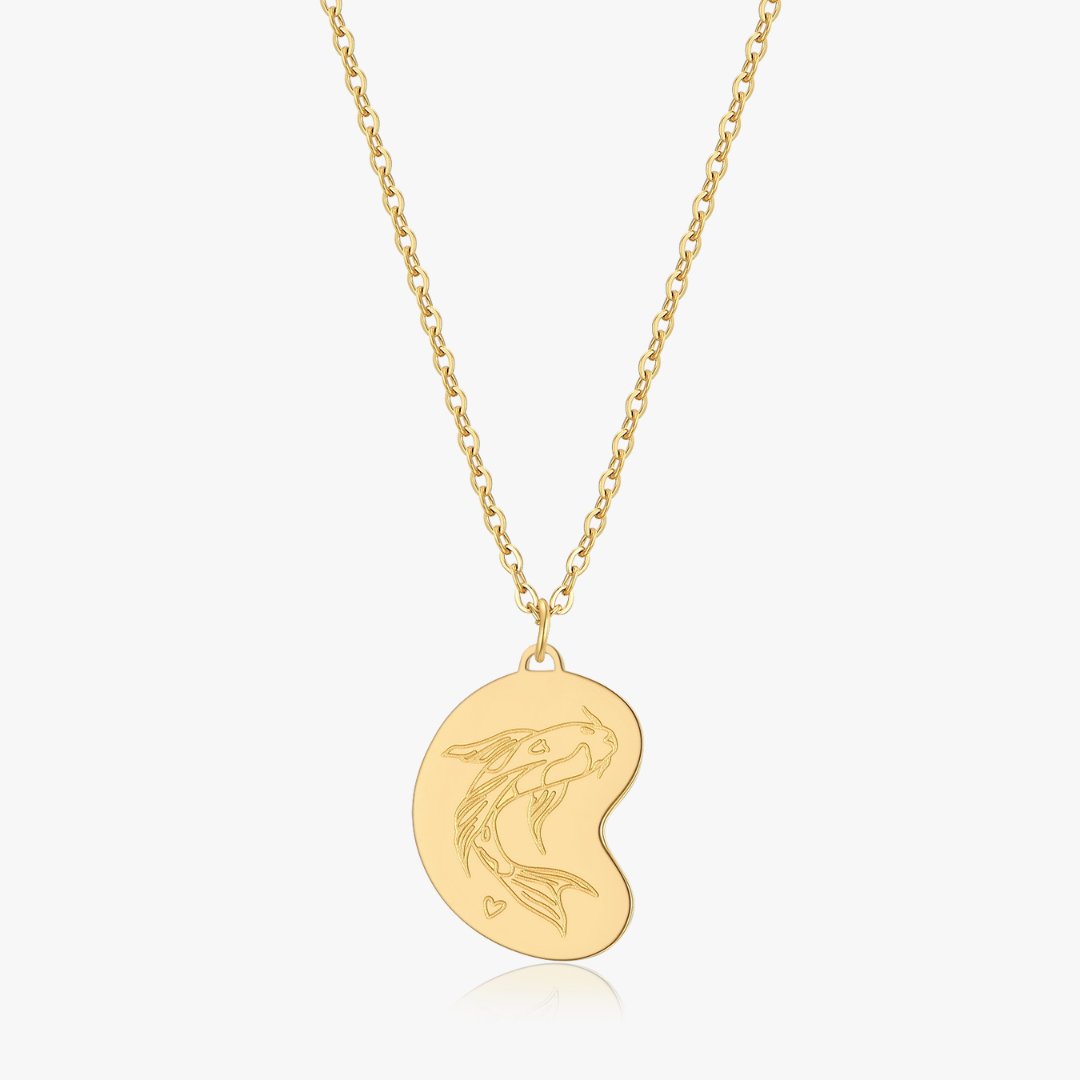 Koi Fish Duo Necklace 2.0 in Gold (Not A Set) - Flaire & Co.