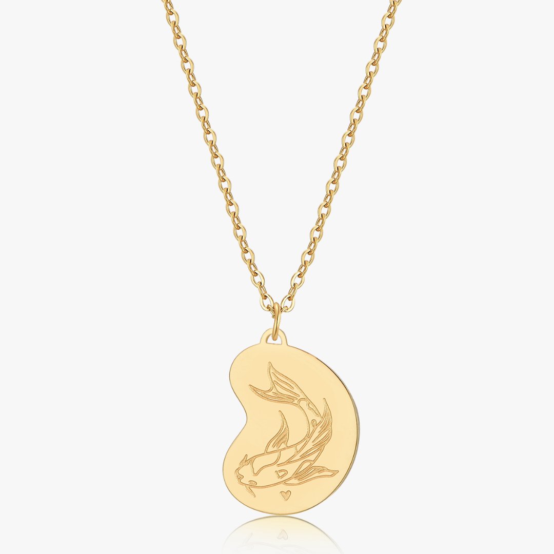 Koi Fish Duo Necklace 2.0 in Gold (Not A Set) - Flaire & Co.