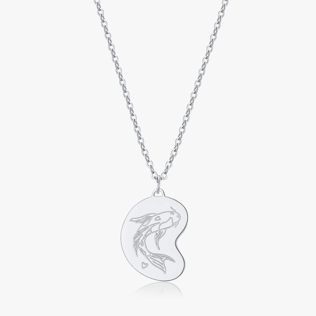 Koi Fish Duo Necklace 2.0 in Silver (Not A Set) - Flaire & Co.