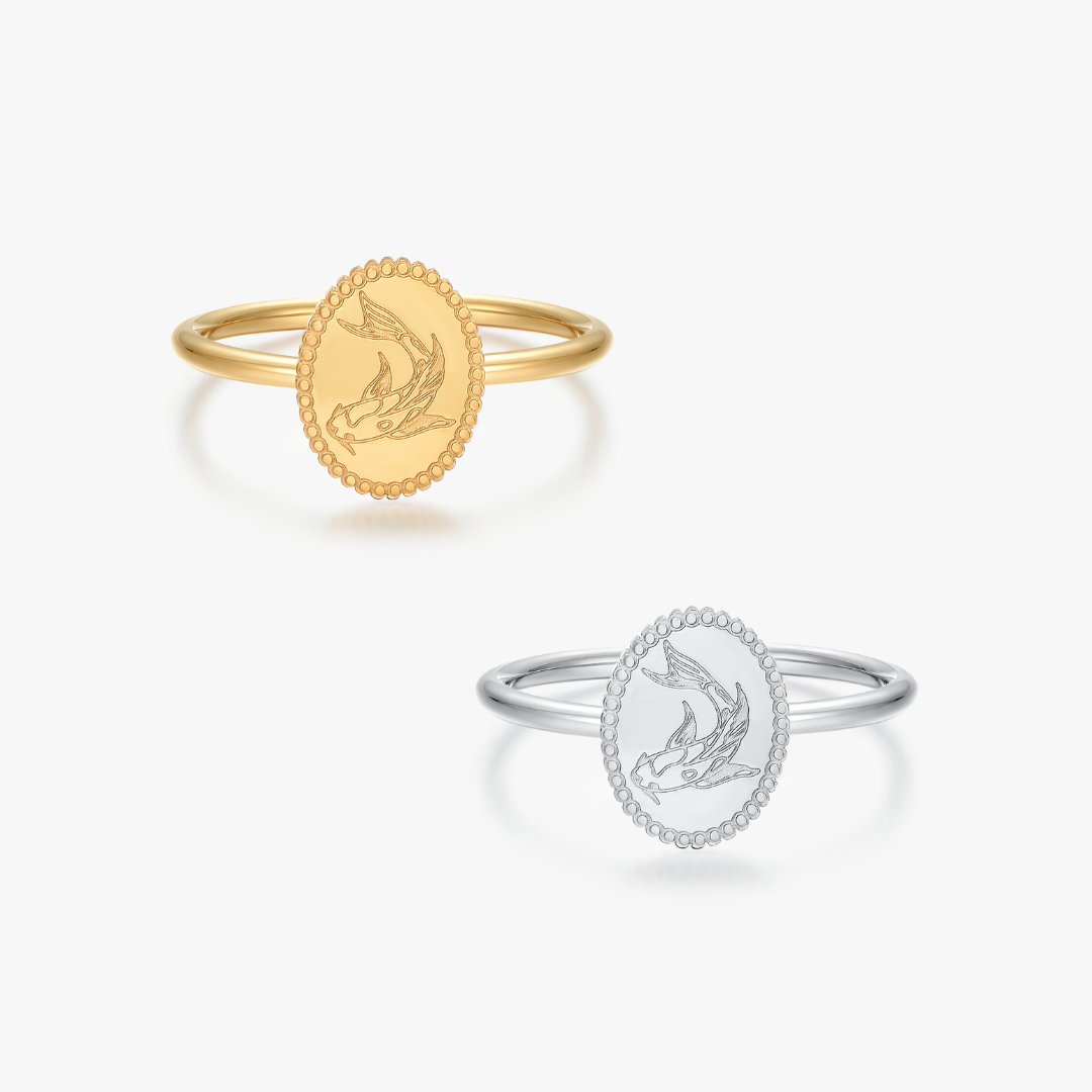 Koi Fish Ring in Gold - Flaire & Co.