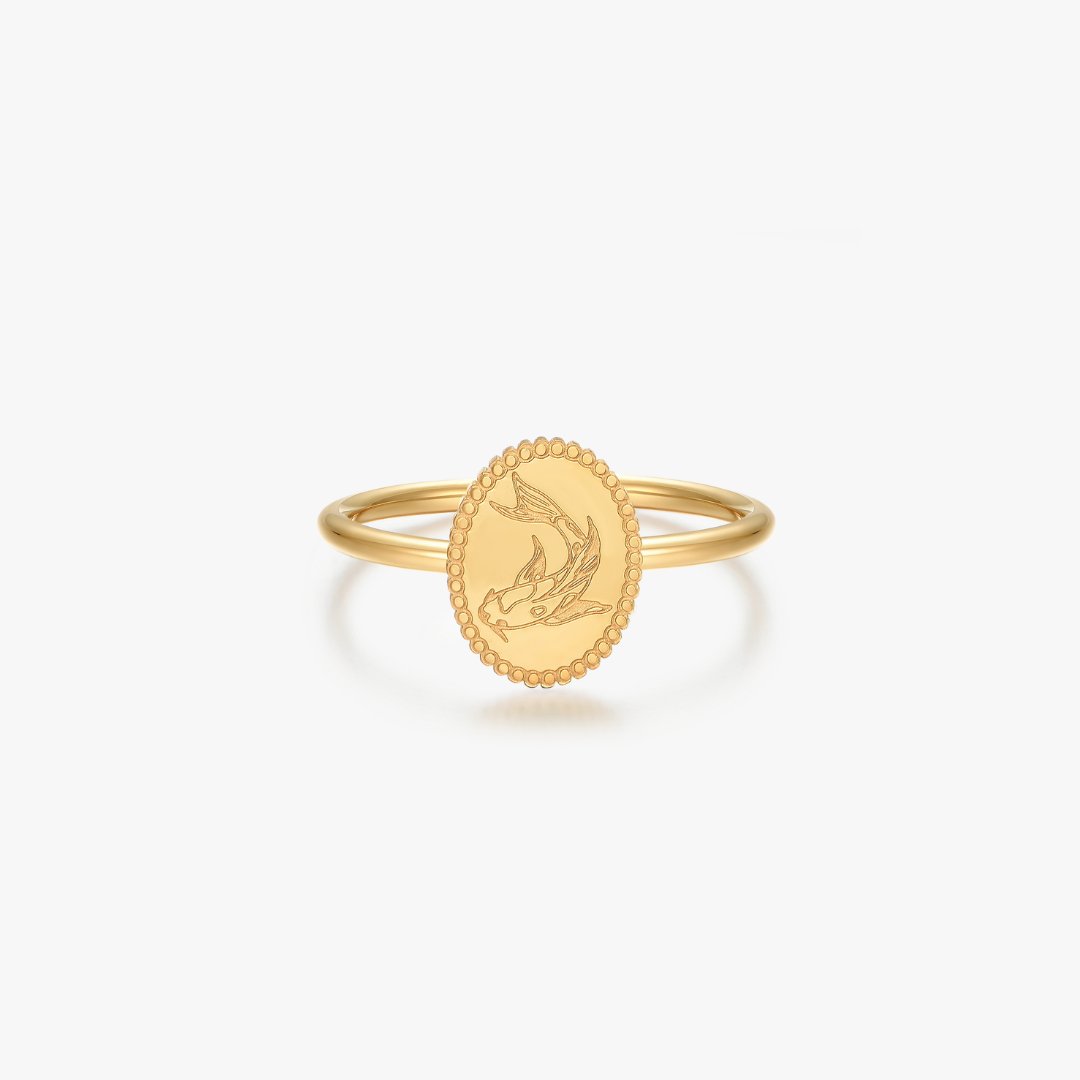 Koi Fish Ring in Gold - Flaire & Co.