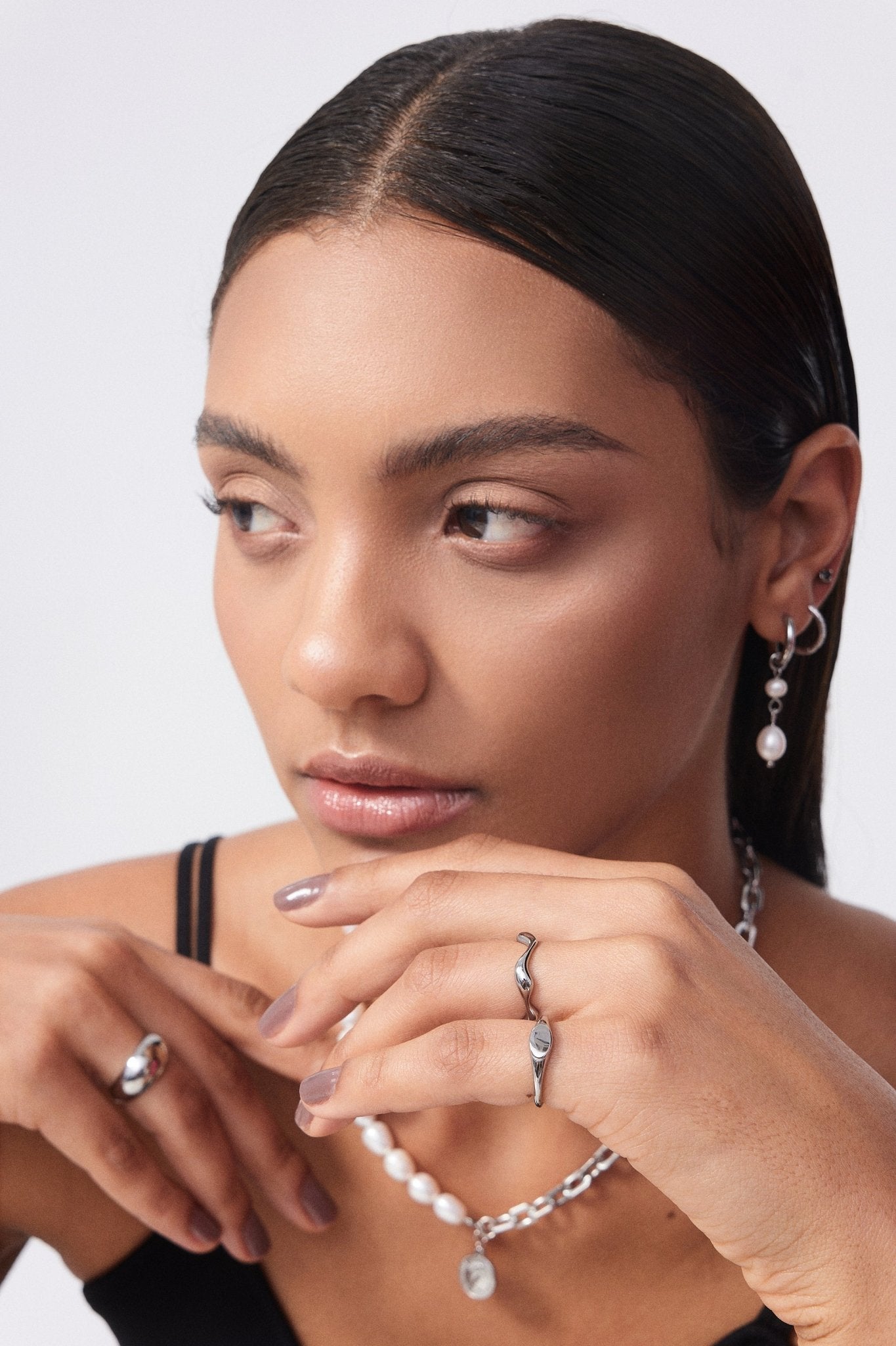 Kylie Ring in Silver - Flaire & Co.