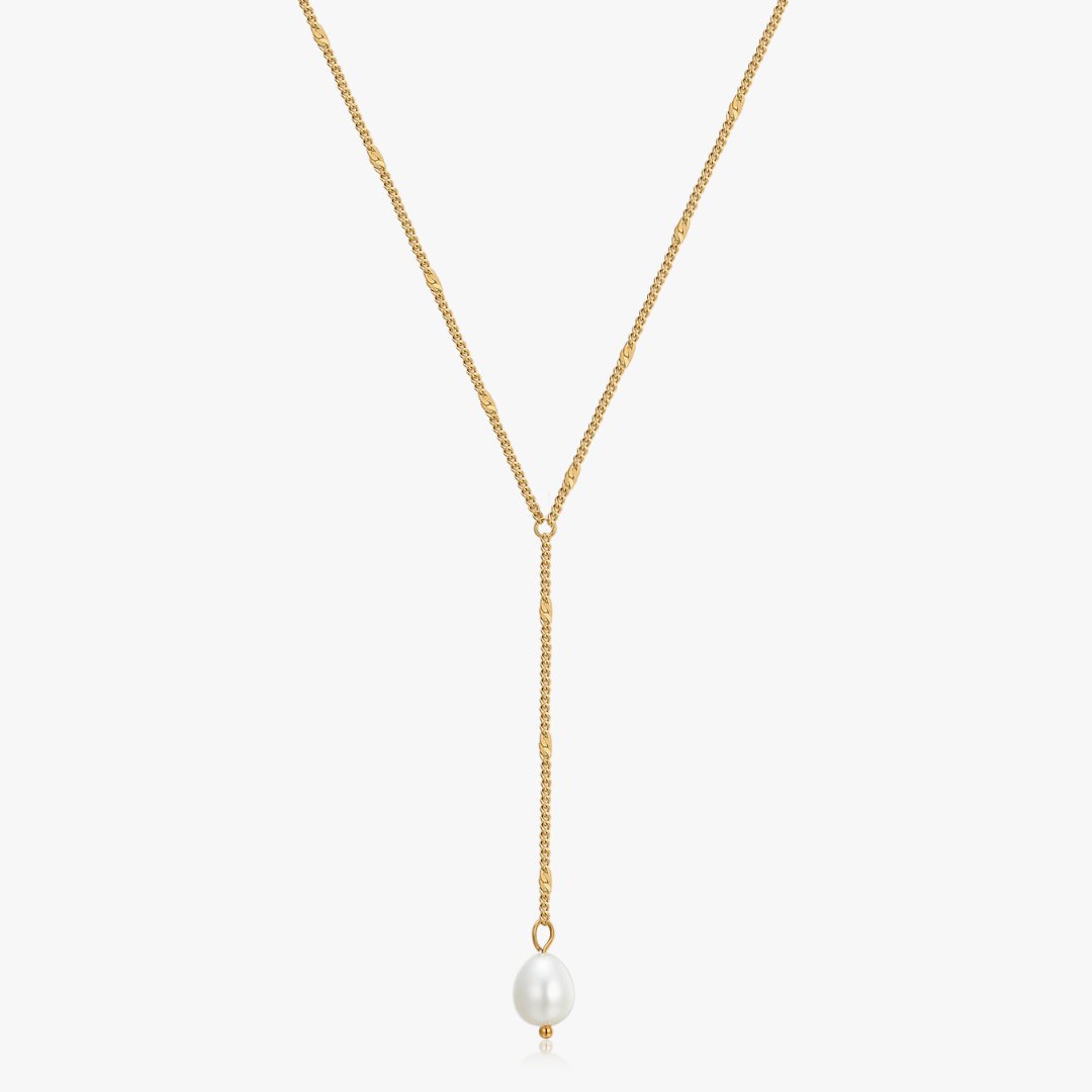 Lariat Pearl Necklace