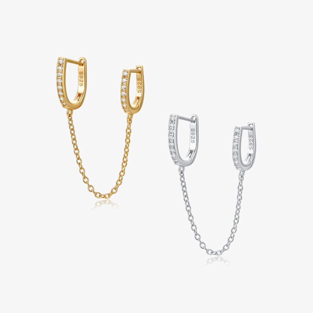 Laura Chain Earrings - Flaire & Co.