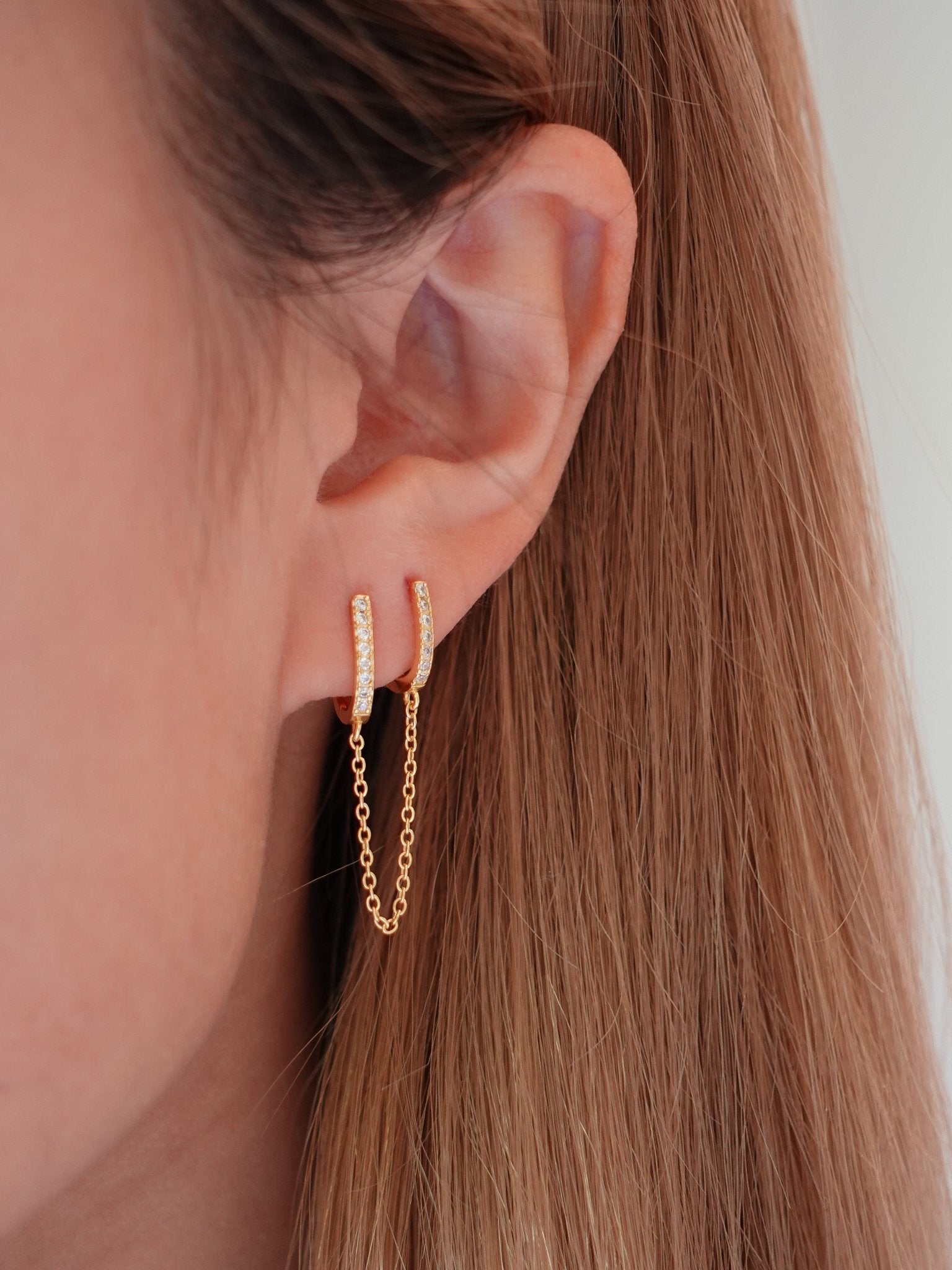 Laura Chain Earrings - Flaire & Co.