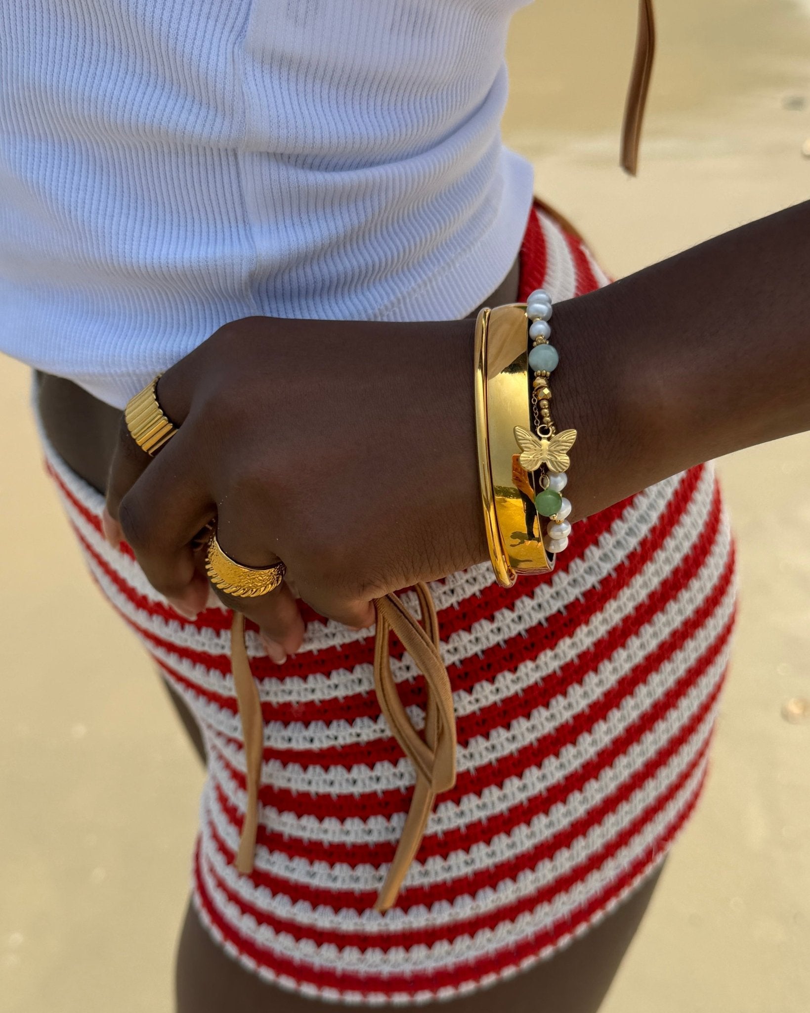 LIMITED EDITION: Butterfly Jade Bracelet - Flaire & Co.