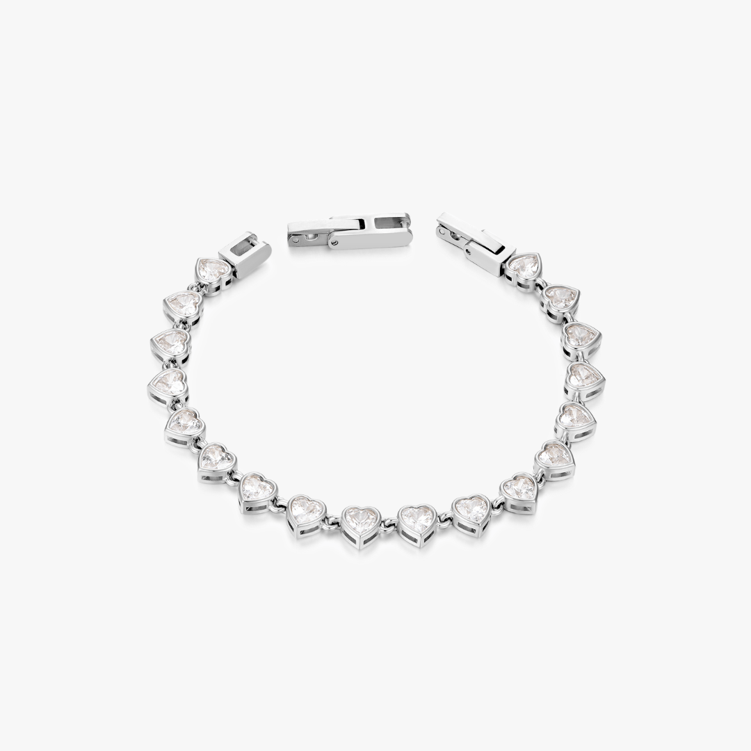 Lucy Heart Gem Tennis Bracelet - Flaire & Co.