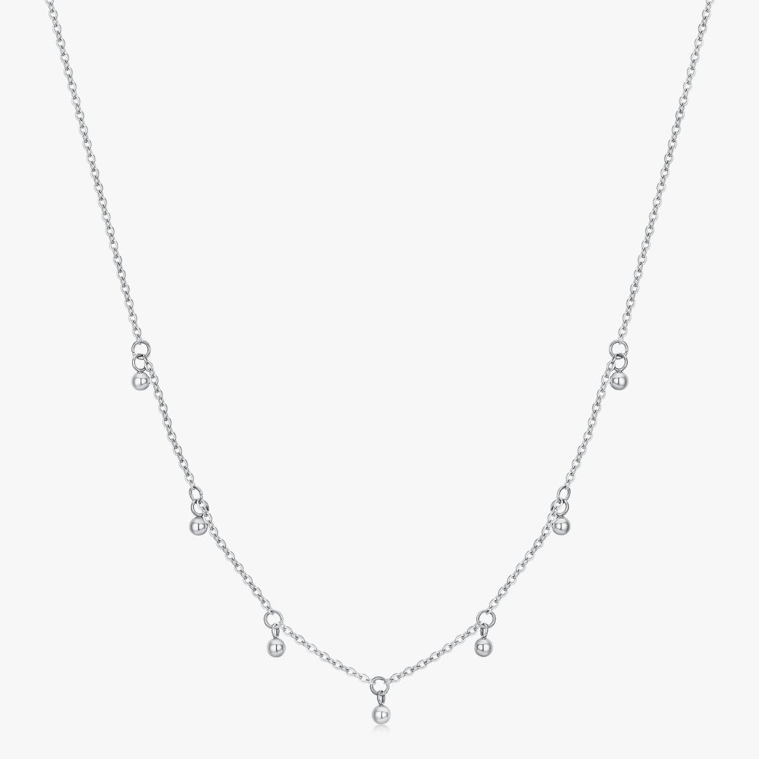 Lydia Necklace in Silver - Flaire & Co.