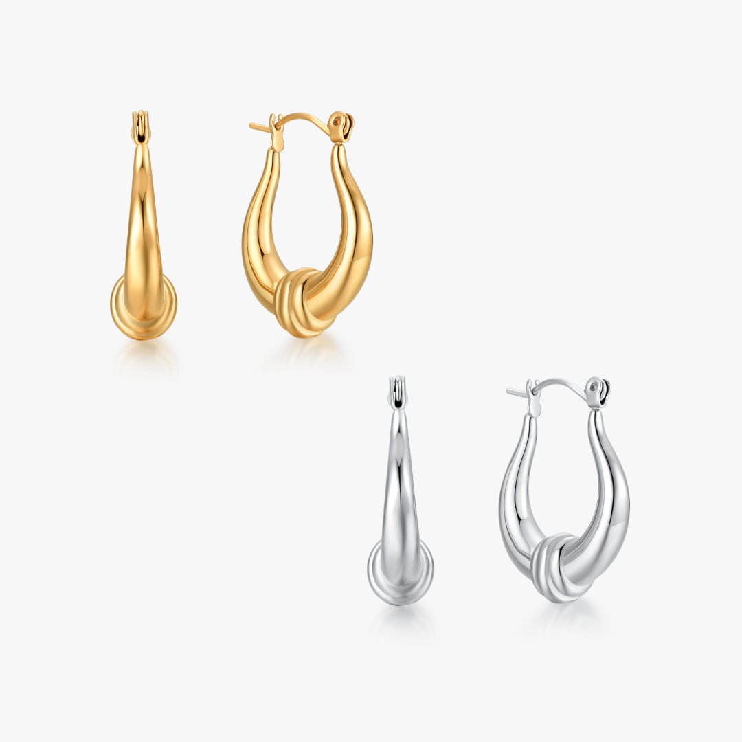 Lyre Hoops (Greek Inspired Collection) - Flaire & Co.