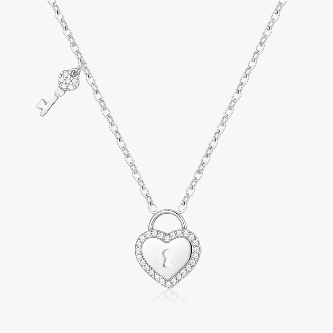 Margot Lock And Key Necklace - Flaire & Co.