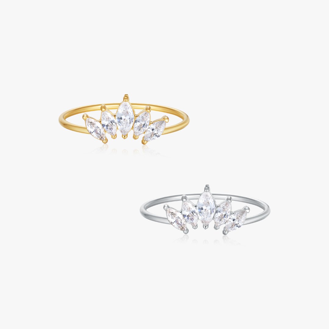 Marquise Gem Ring (Greek Inspired Collection) - Flaire & Co.