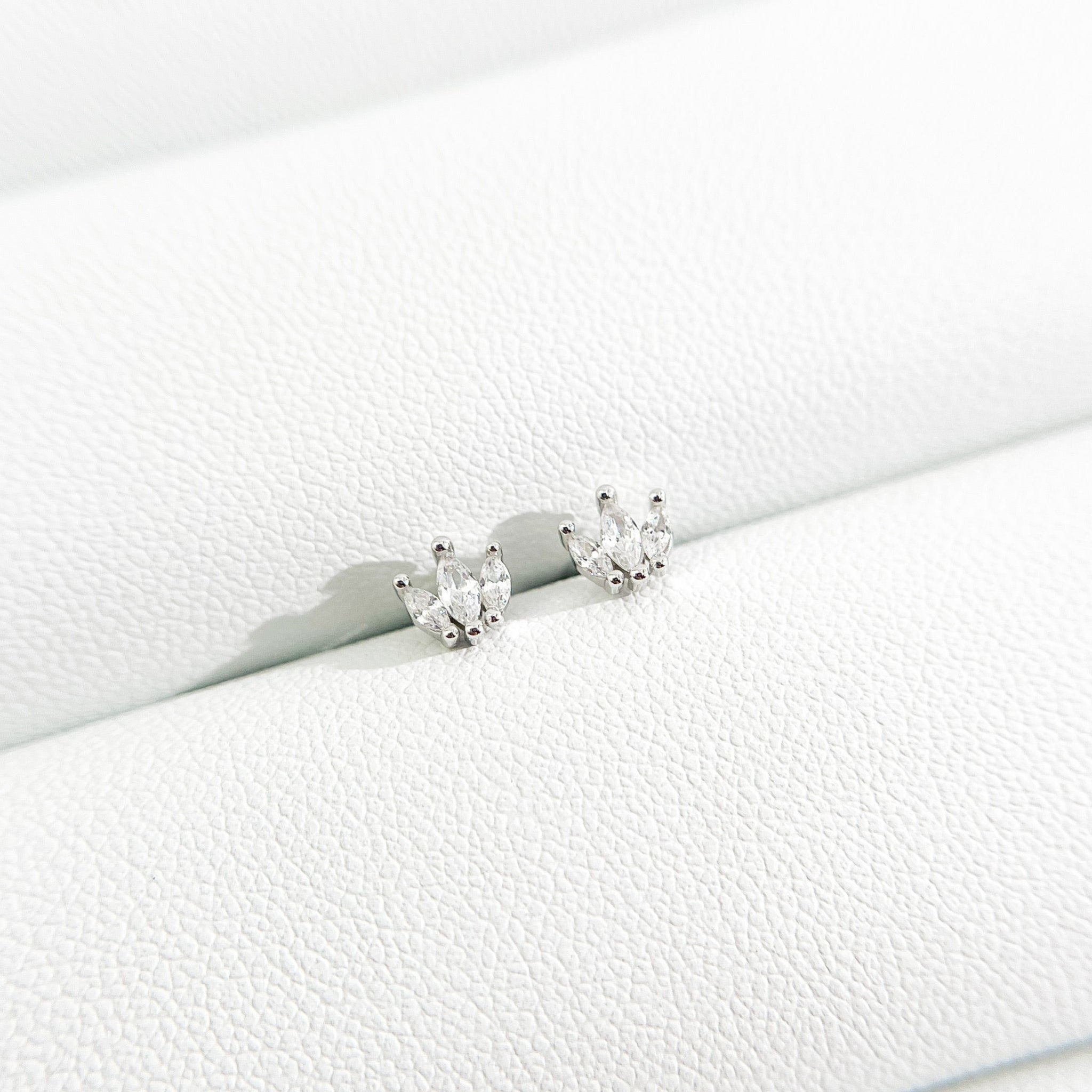 Marquise Threadless Flat Back Studs - Flaire & Co.