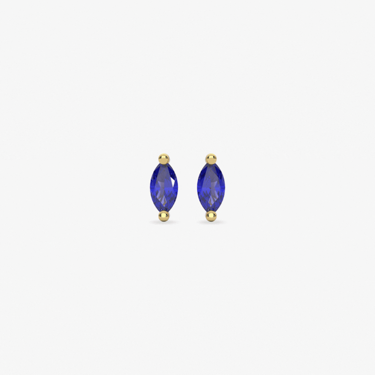 Micro Marquise Studs