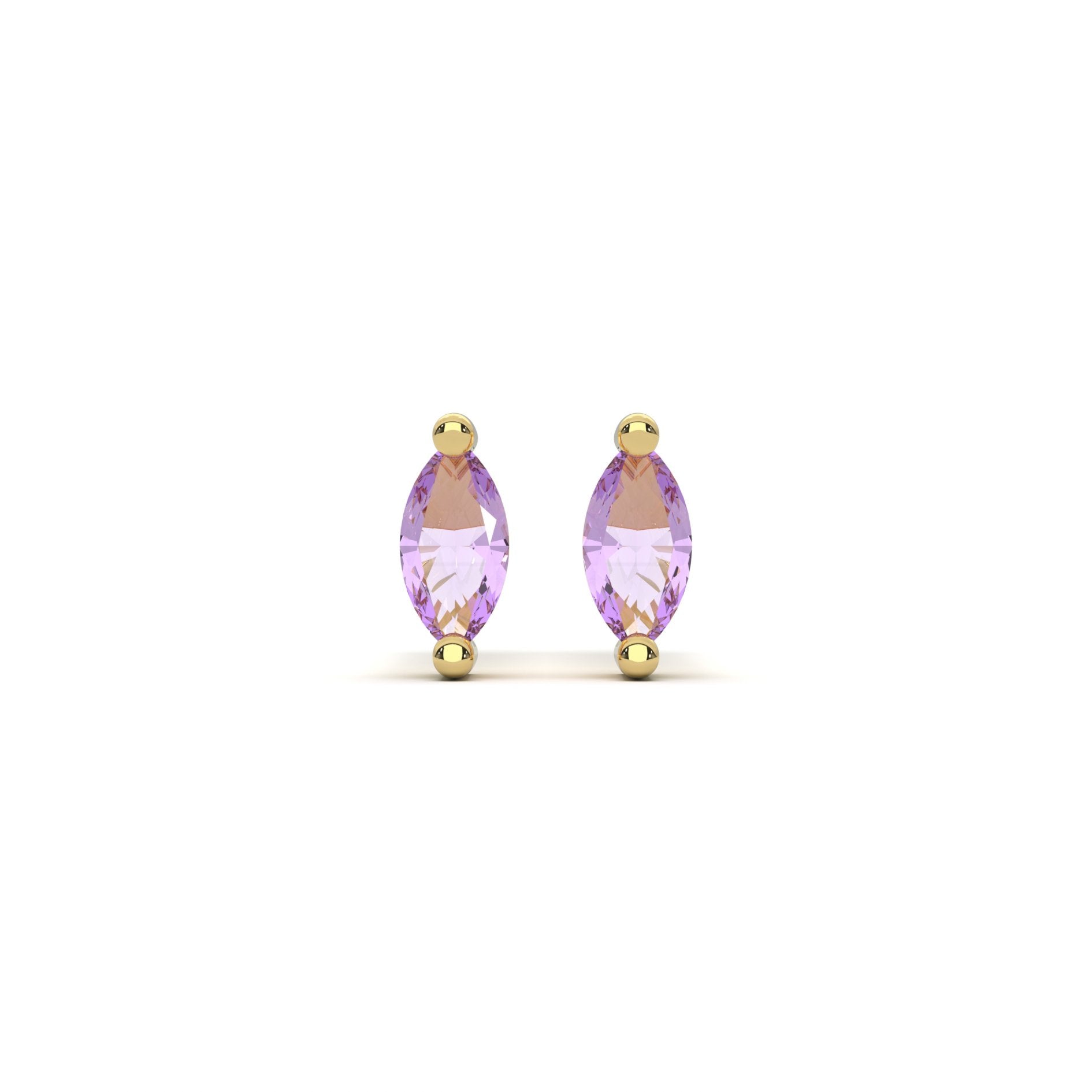 Micro Marquise Studs in Gold - Flaire & Co.