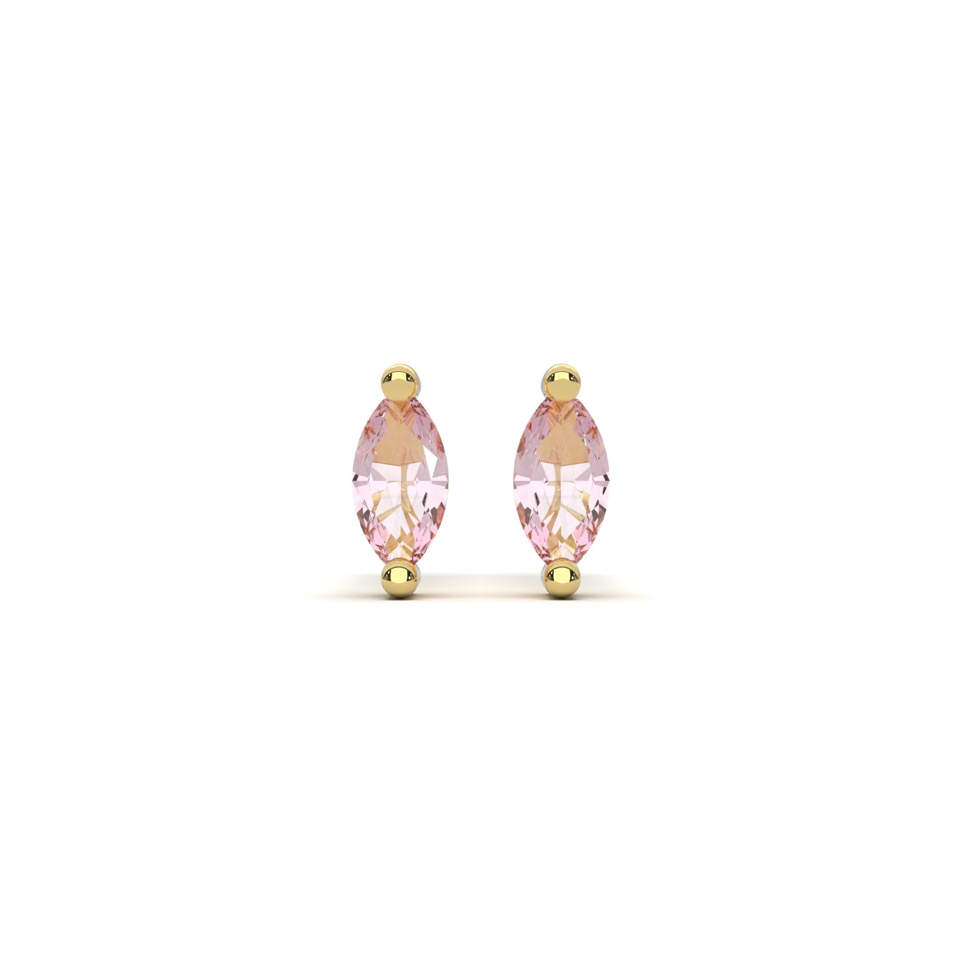 Micro Marquise Studs in Gold - Flaire & Co.