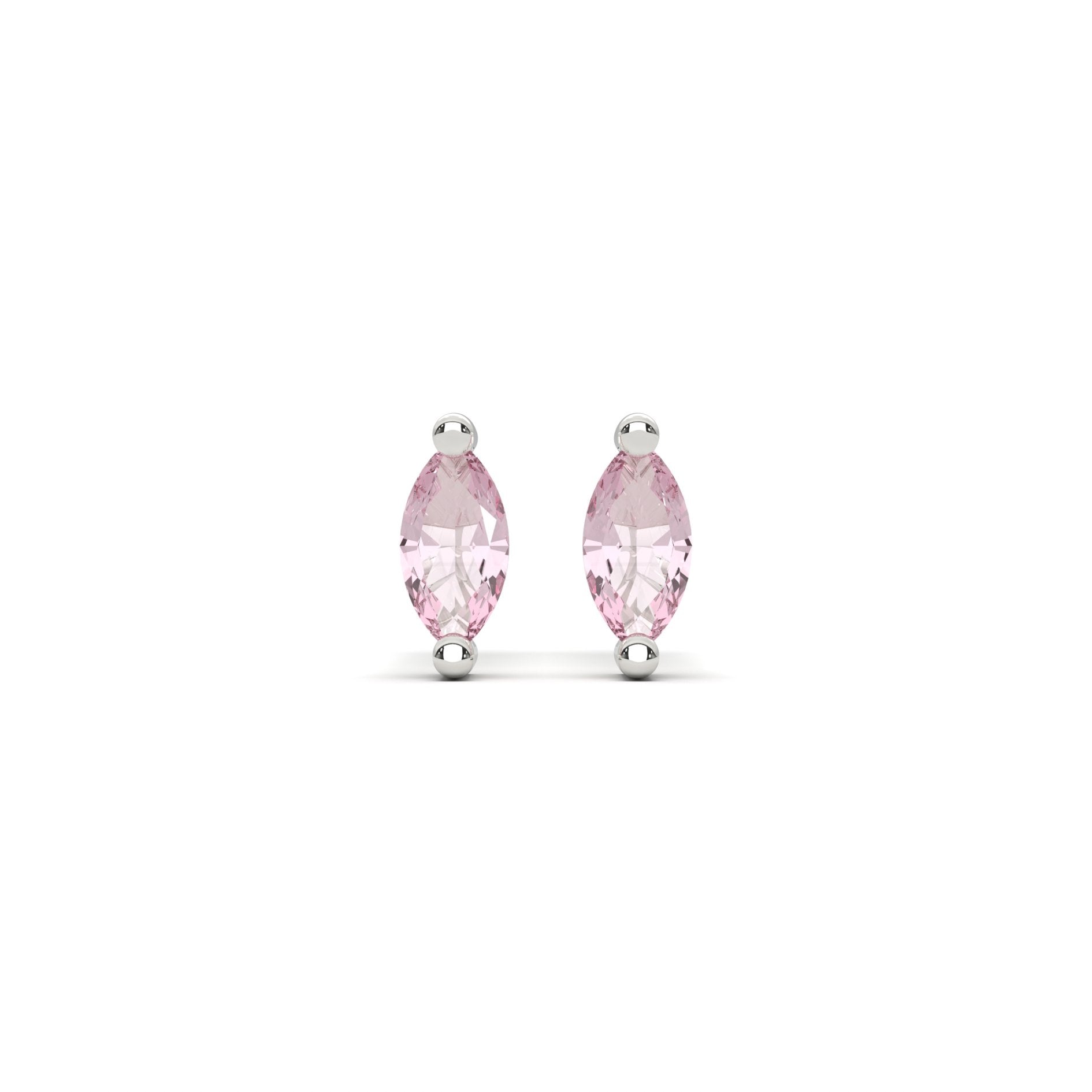 Micro Marquise Studs in Silver - Flaire & Co.