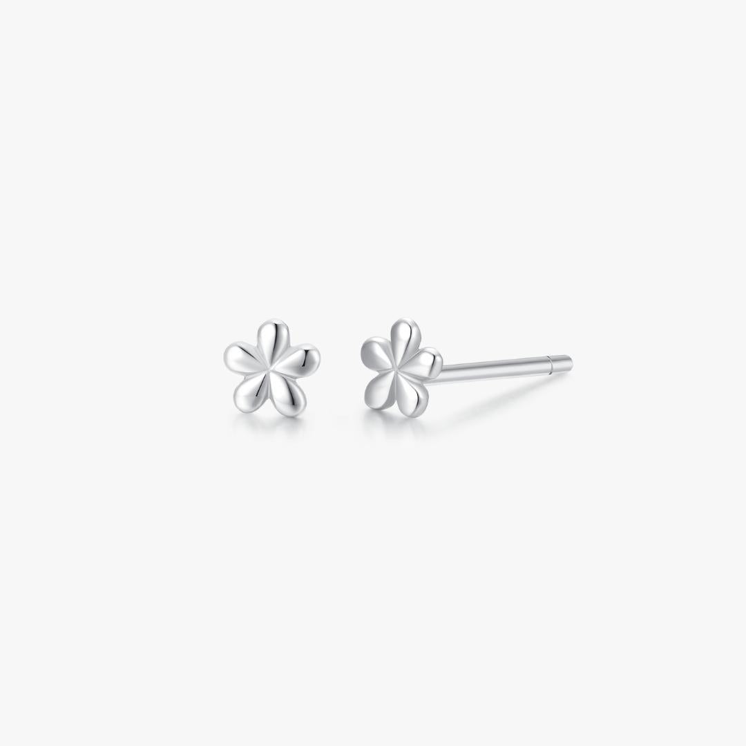Mini Floral 2.0 Studs in Silver - Flaire & Co.