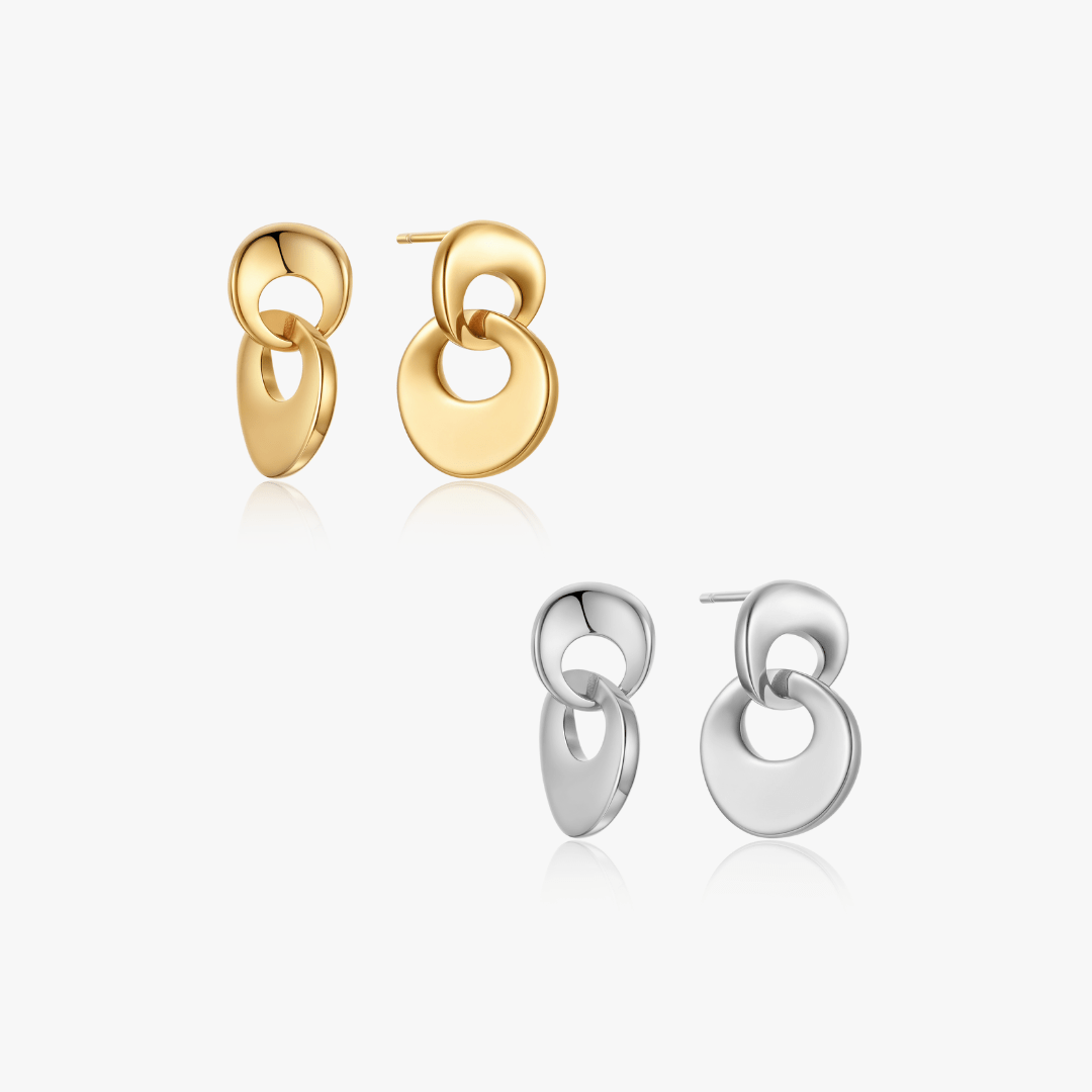 Molly Intertwined Disk Earrings - Flaire & Co.