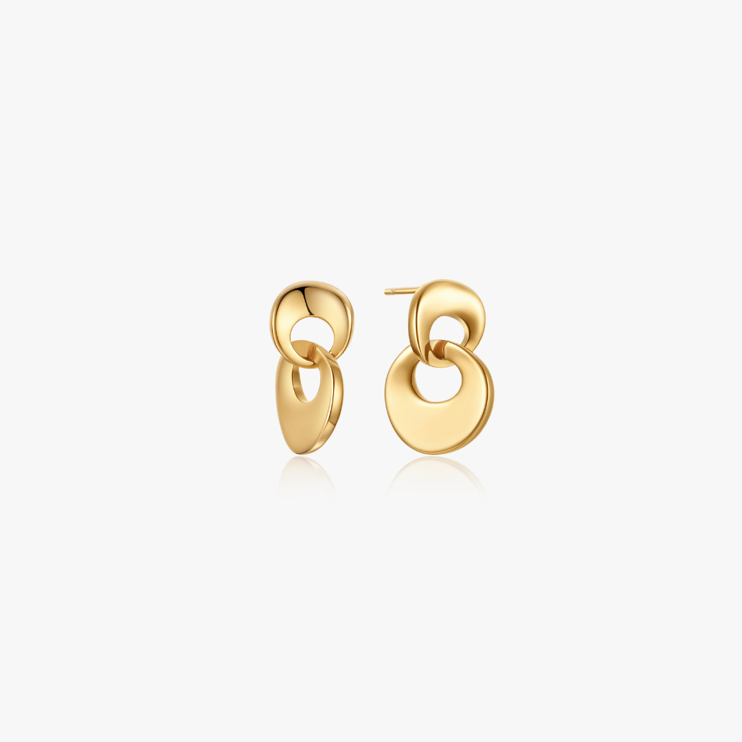 Molly Intertwined Disk Earrings - Flaire & Co.