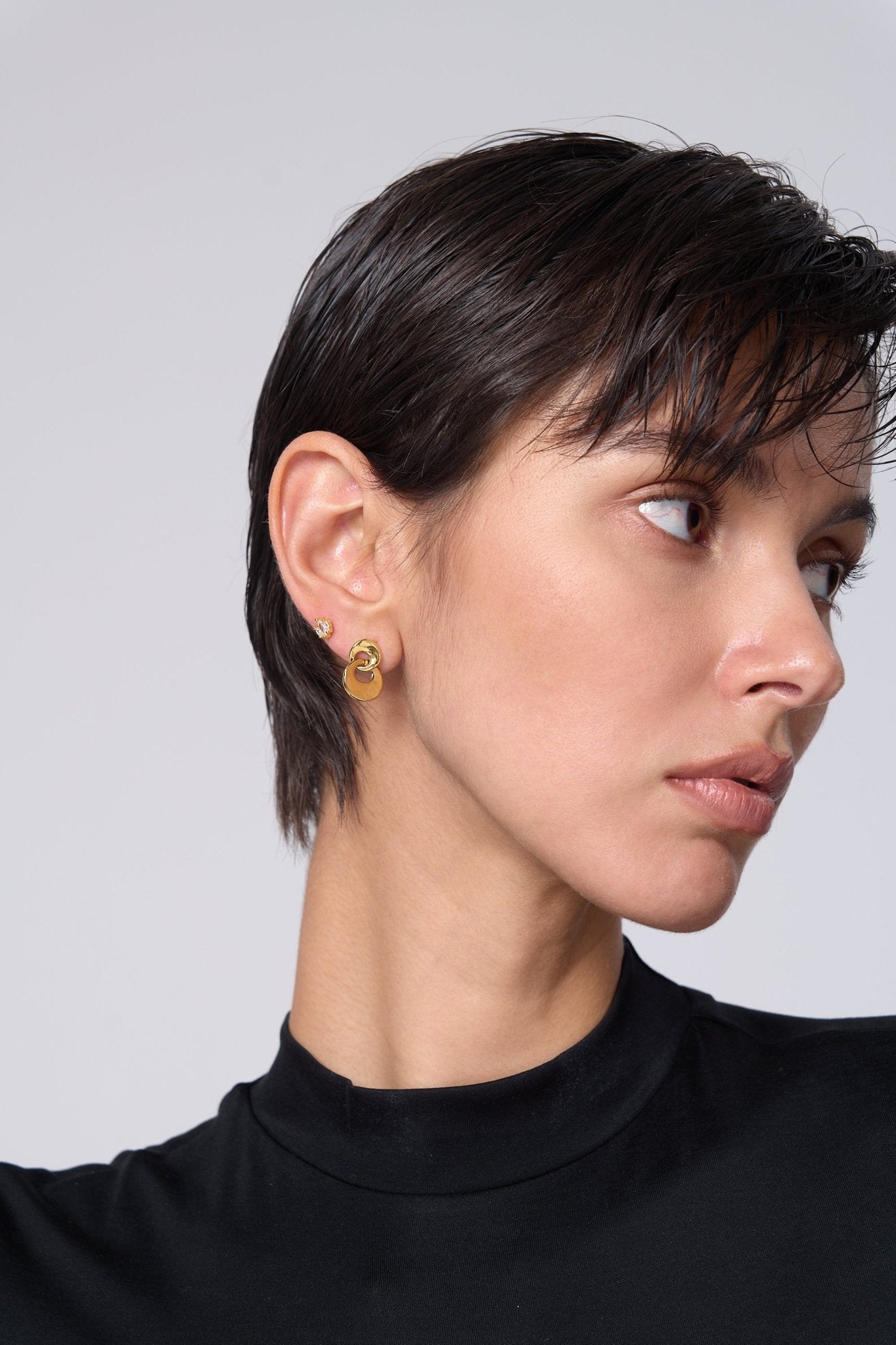 Molly Intertwined Disk Earrings - Flaire & Co.