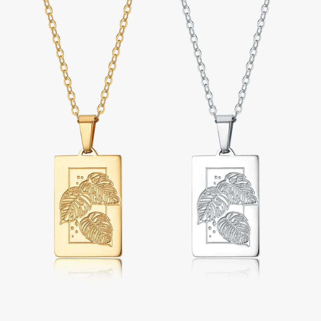 Monstera Necklace