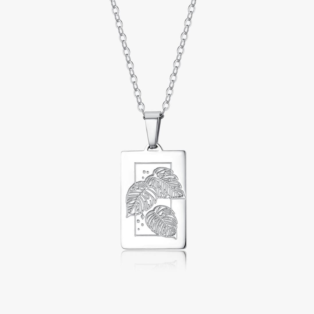 Monstera Necklace (Nature’s Divinity Collection) - Flaire & Co.