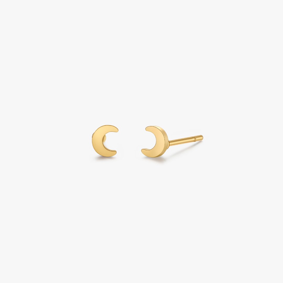 Moon Stud in Gold - Flaire & Co.