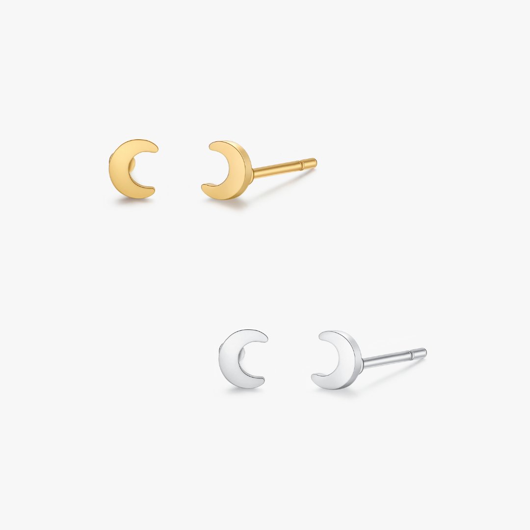 Moon Studs - Flaire & Co.