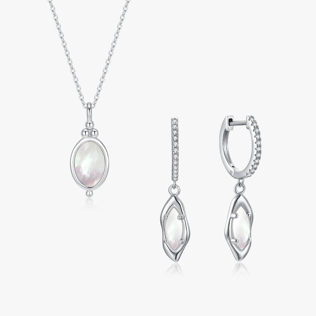 Mother of Pearl Silver Bundle - Flaire & Co.