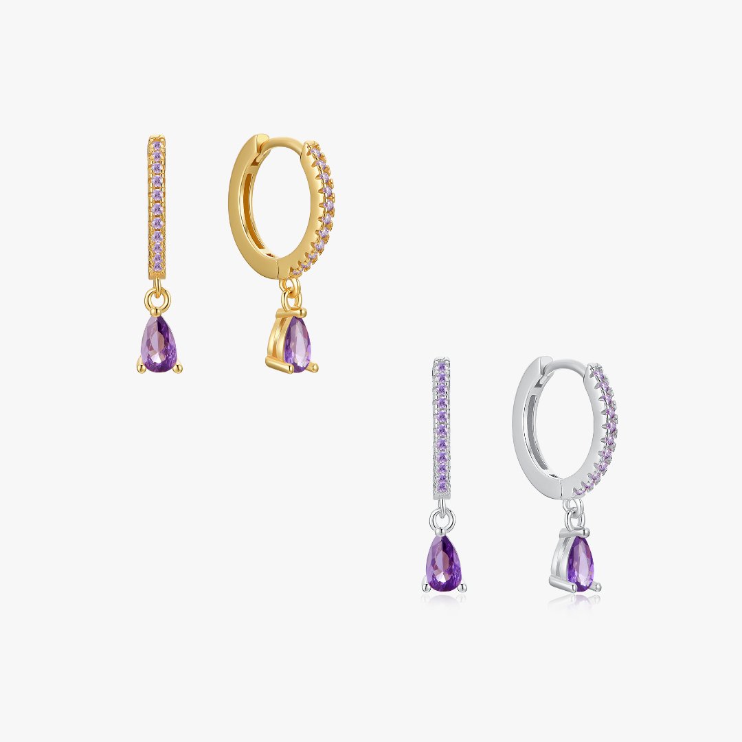 Tear Drop Sterling Huggies