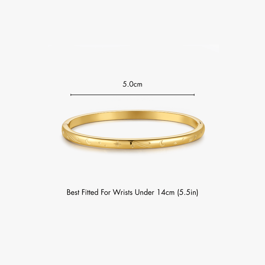 Night Sky Stacker Cuff Bangle Bracelet - Flaire & Co.