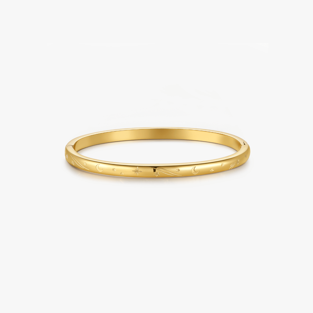 Night Sky Stacker Cuff Bangle Bracelet - Flaire & Co.