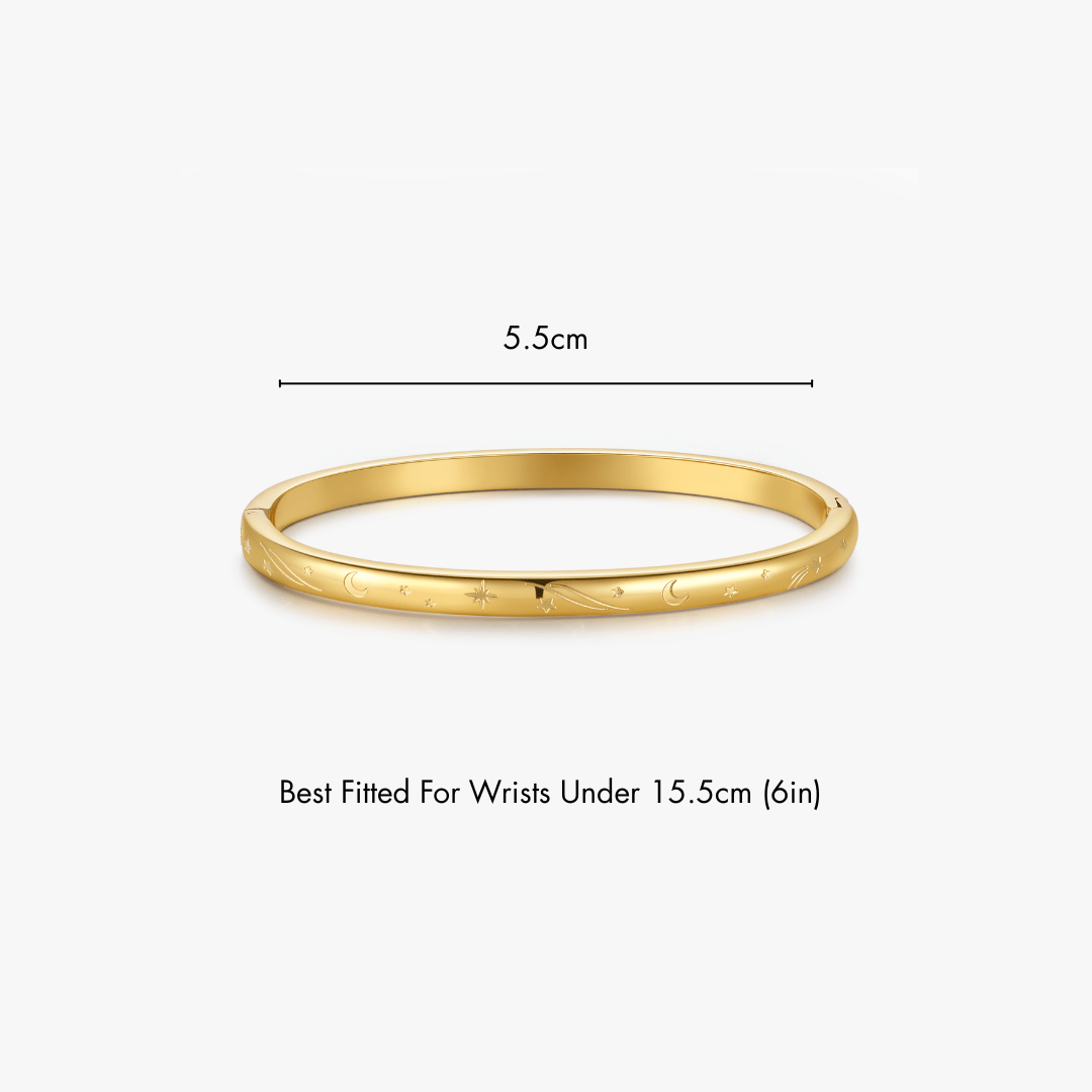 Night Sky Stacker Cuff Bangle Bracelet - Flaire & Co.