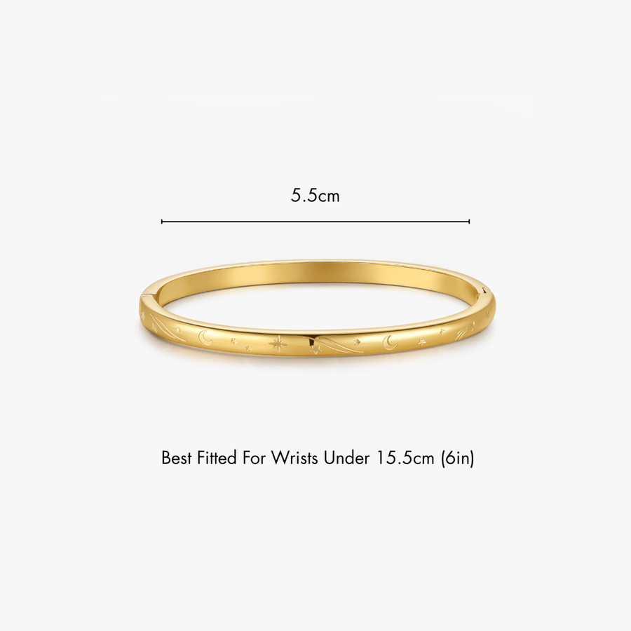 Night Sky Stacker Cuff Bangle Bracelet - Flaire & Co.