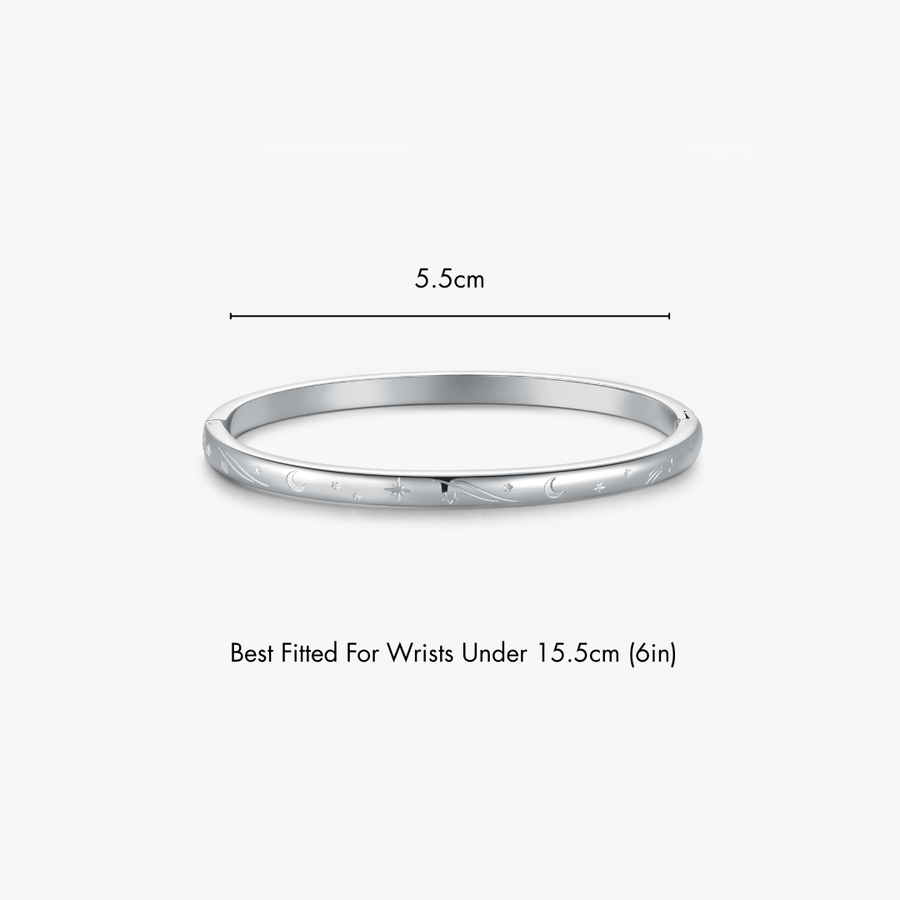 Night Sky Stacker Cuff Bangle Bracelet - Flaire & Co.