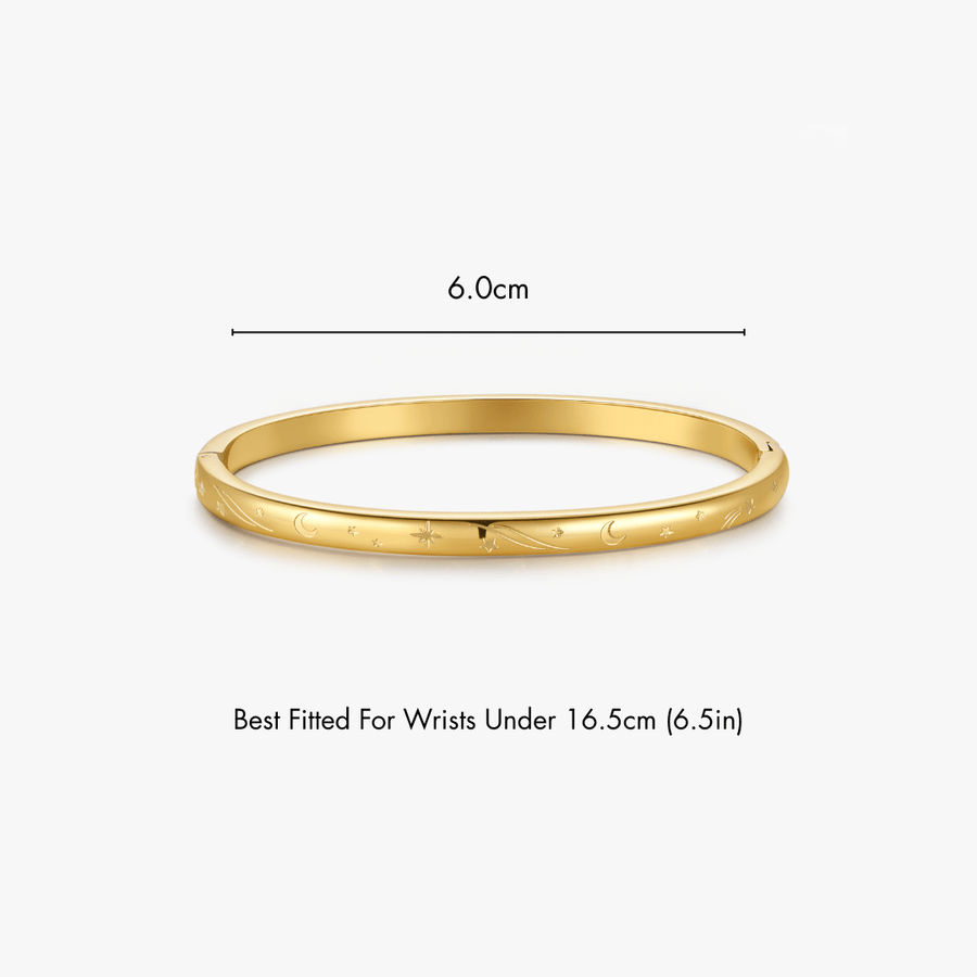 Night Sky Stacker Cuff Bangle Bracelet - Flaire & Co.