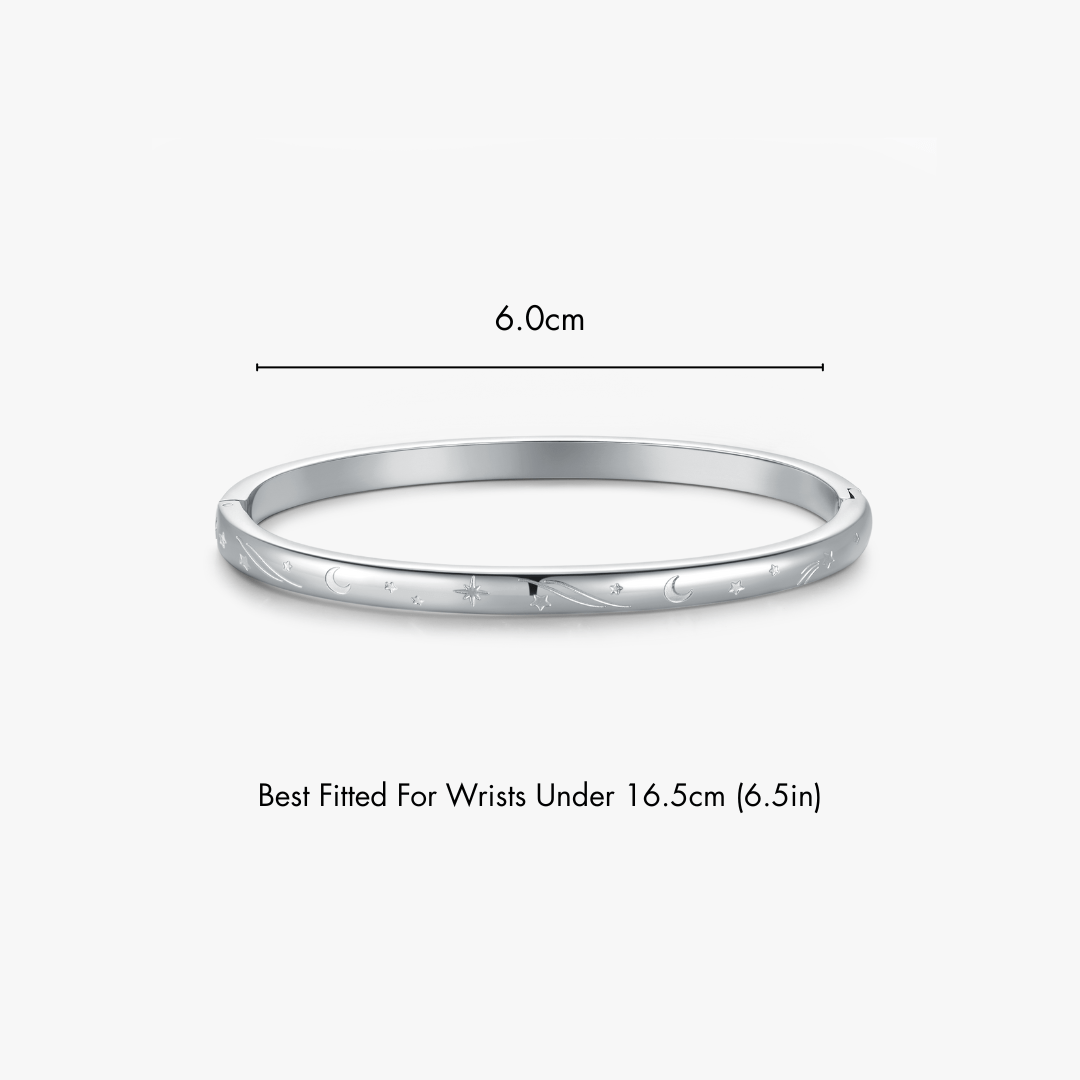 Night Sky Stacker Cuff Bangle Bracelet - Flaire & Co.